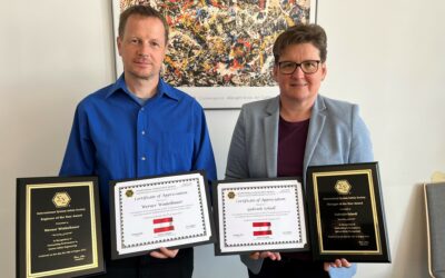 Safety Engineer und Safety Manager des Jahres: Gabriele Schedl und Werner Winkelbauer von FREQUENTIS erhalten wichtige internationale Auszeichnungen im Rahmen von „System Safety“ für das Jahr 2022