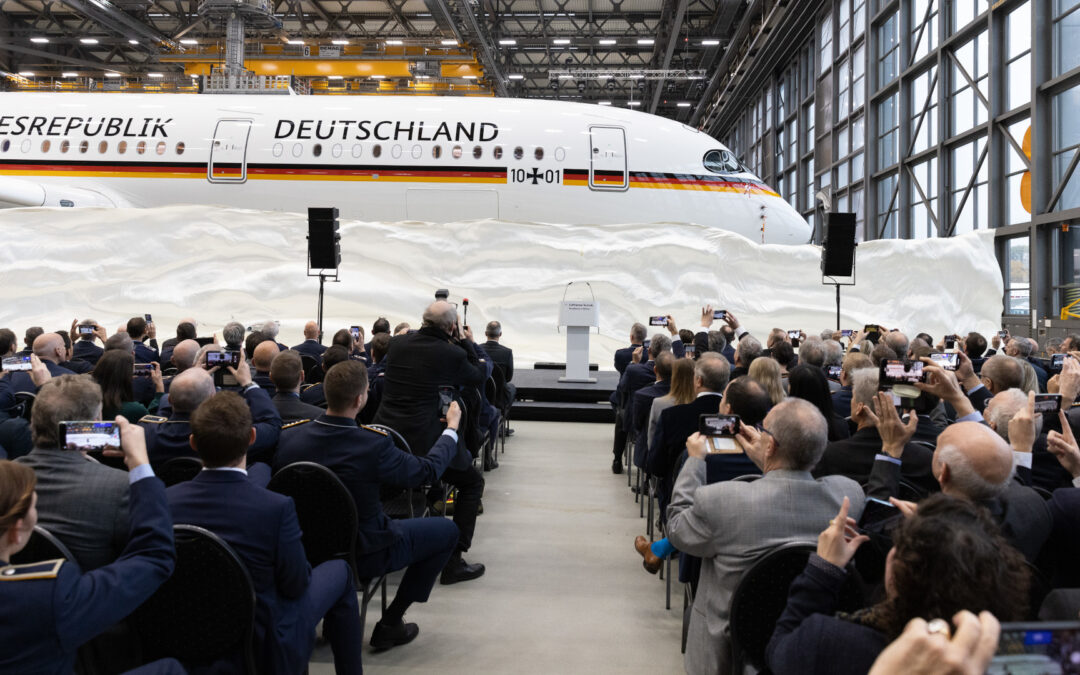 Lufthansa Technik übergibt Airbus A350 “Konrad Adenauer” an die Bundeswehr