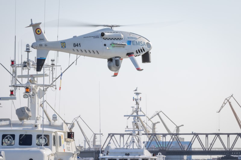 SCHIEBEL CAMCOPTER S-100 LEISTET MARITIME ÜBERWACHUNG FÜR DIE EMSA IN RUMÄNIEN