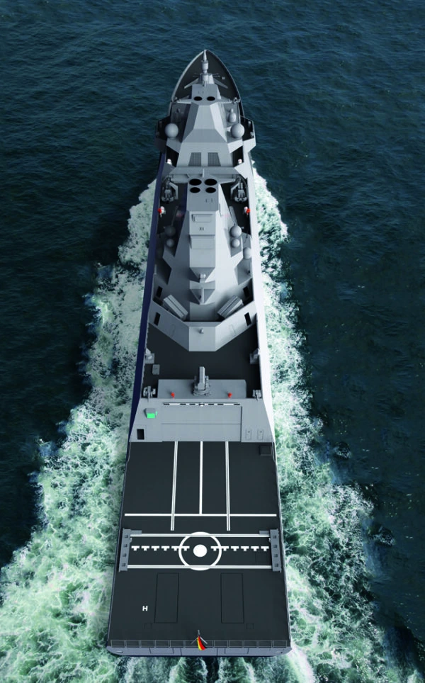 Auf Messers Schneide: Die Ablieferung der sechs bei Damen Group in den Niederlanden beauftragten und zusammen mit NVL und German Naval Yards gebauten Fregatten Klasse F126 (Niedersachsen-Klasse) verzögert sich. Foto: Damen Group
